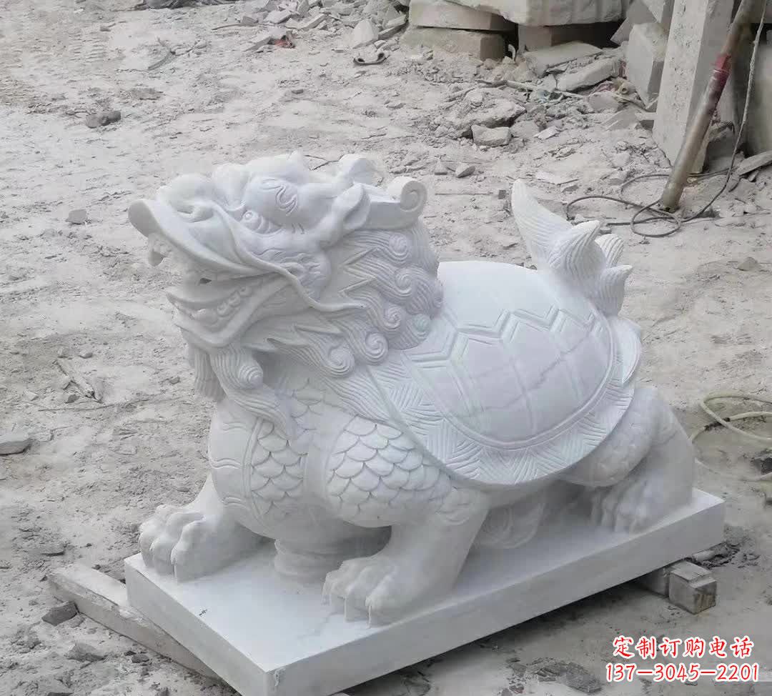 辽阳汉白玉精美动物雕塑