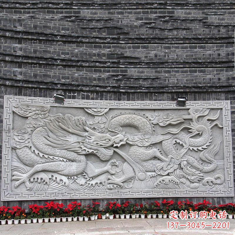 辽阳汉白玉龙纹浮雕墙,专为您打造贵族感