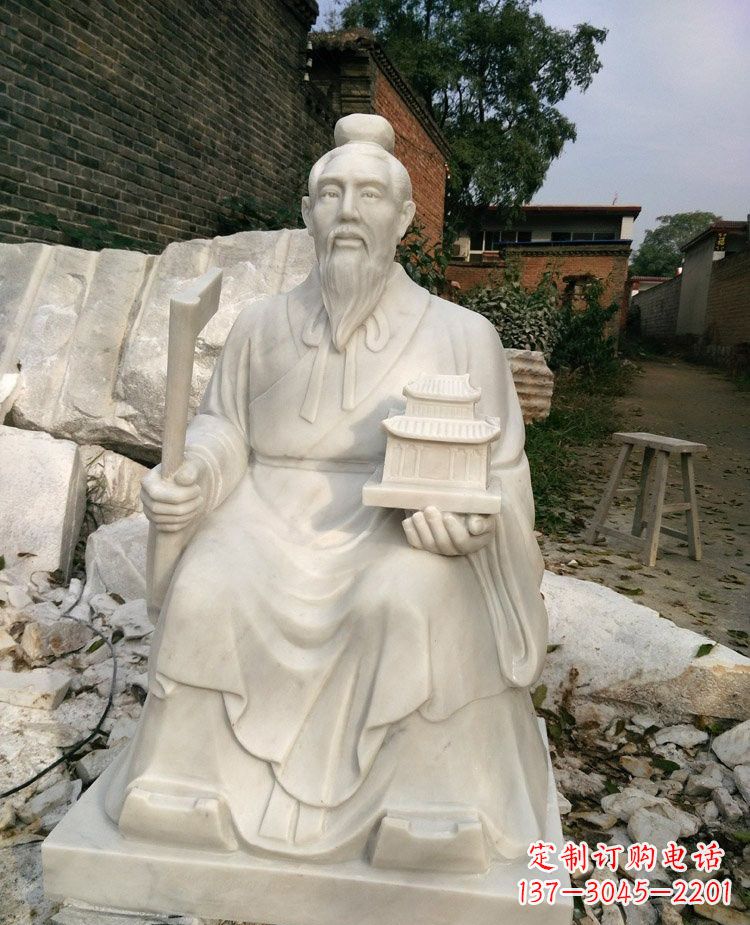 辽阳汉白玉鲁班石雕