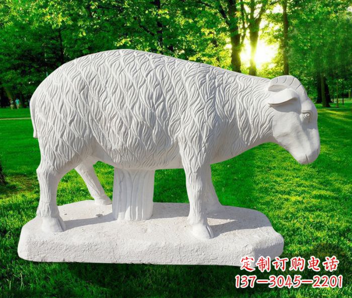 辽阳高精度玉雕山羊石雕