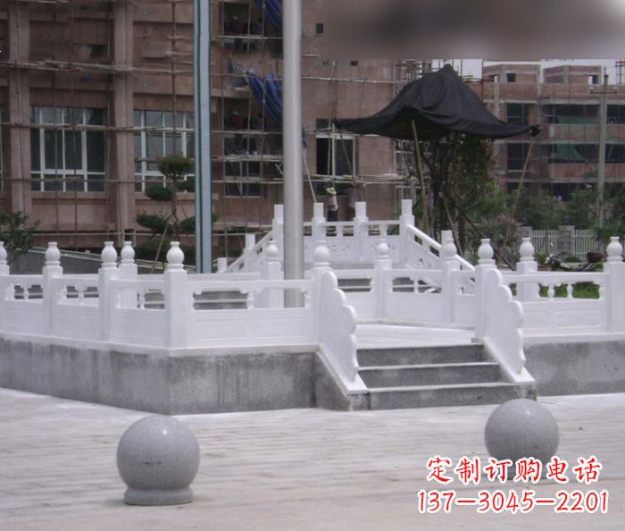 辽阳汉白玉升旗台校园石雕