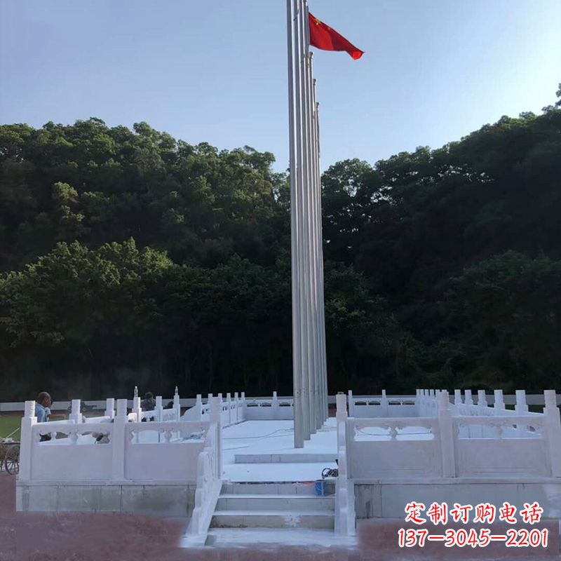 辽阳汉白玉石雕国旗台