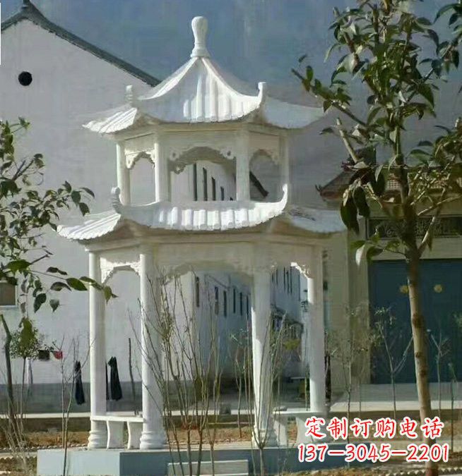辽阳汉白玉凉亭雕塑,为您打造完美的艺术空间