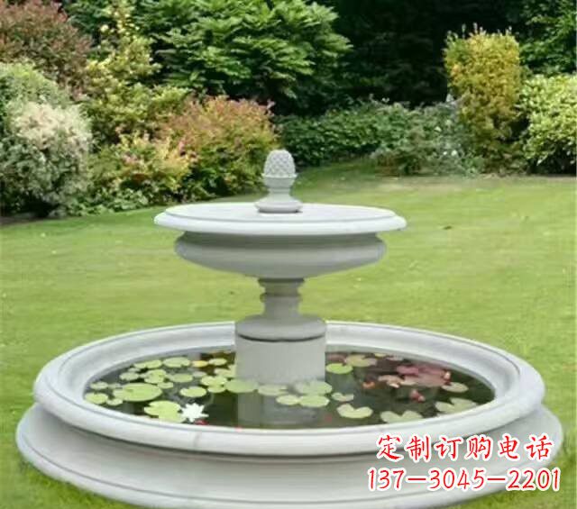 辽阳紫罗兰汉白玉喷泉雕塑