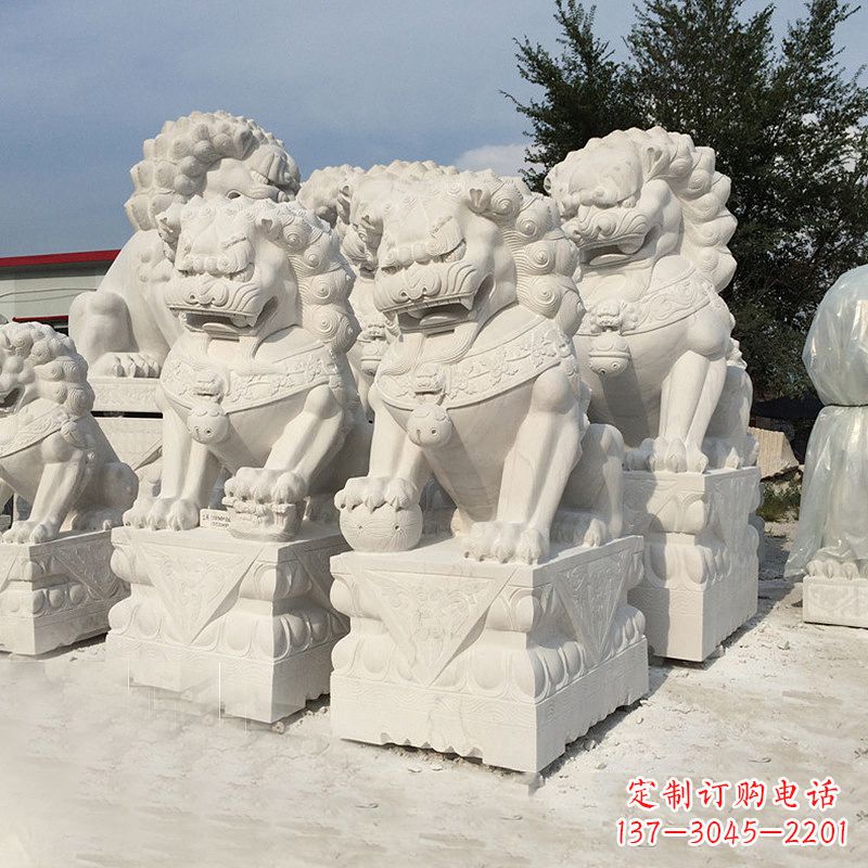 辽阳汉白玉天安门小狮子