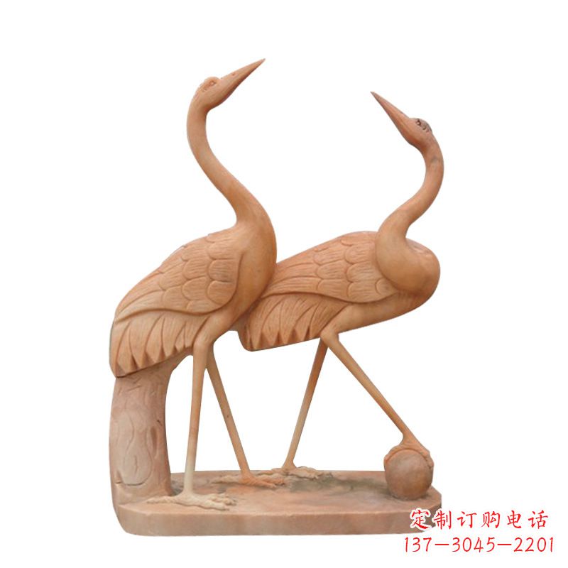 辽阳汉白玉仙鹤雕塑
