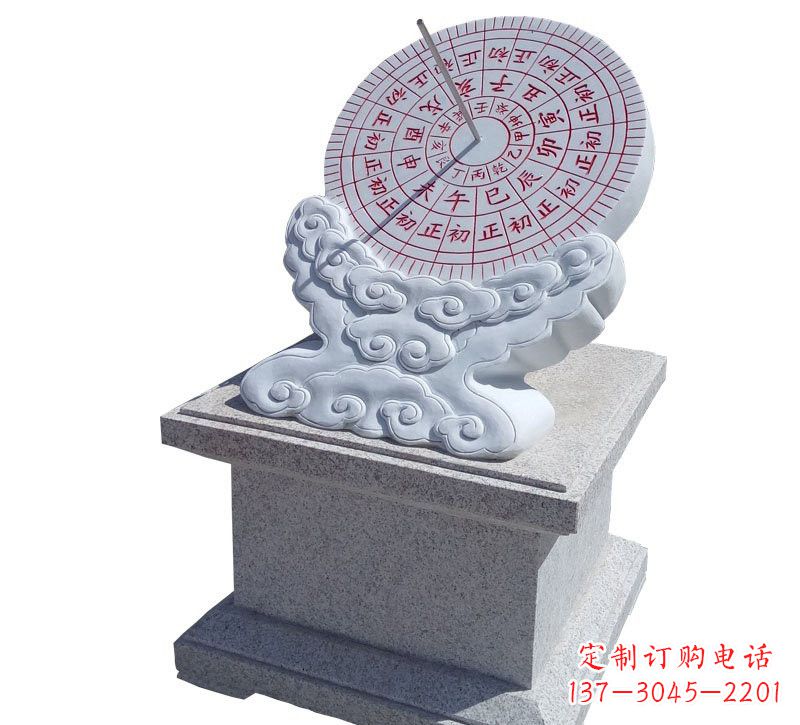 辽阳精美汉白玉校园日晷雕塑