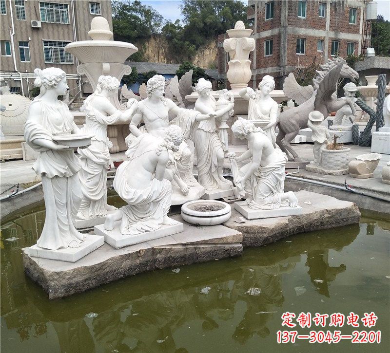 辽阳精美绝伦,众宁芙侍奉阿波罗雕塑