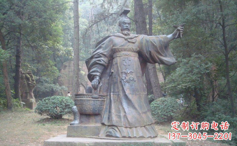辽阳汉武帝古代名人铜雕