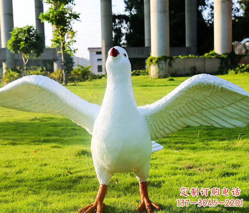 辽阳和平鸽图片雕塑