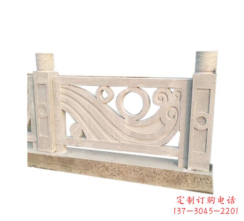 辽阳精美石栏板雕塑,点缀河边桥梁的美丽