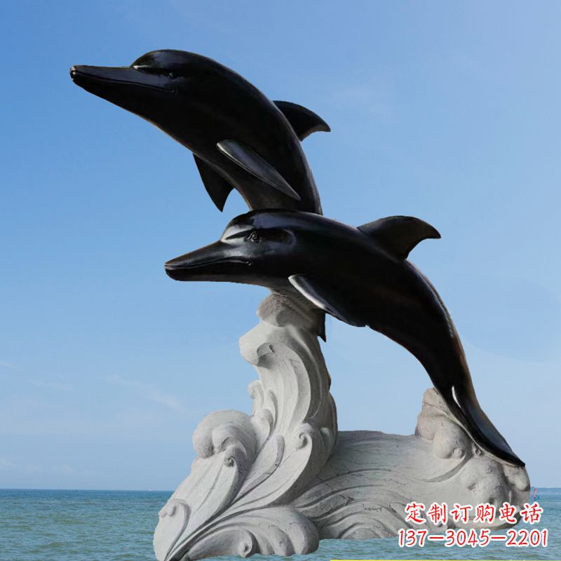辽阳黑曜石海豚石雕,让您的家园更加精美