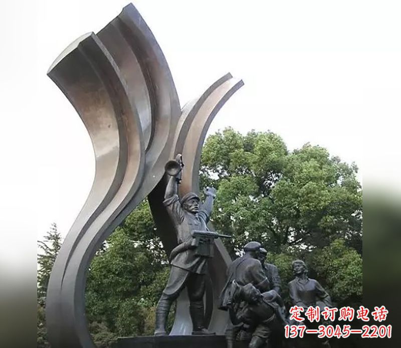 辽阳红军英烈雕塑,永记中国英雄