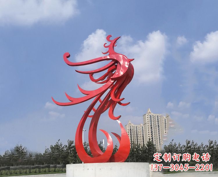 辽阳领雕塑凤凰户外园林广场景观动物雕塑