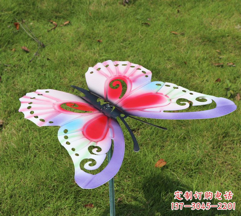 辽阳红紫色不锈钢蝴蝶雕塑,给你一片天空