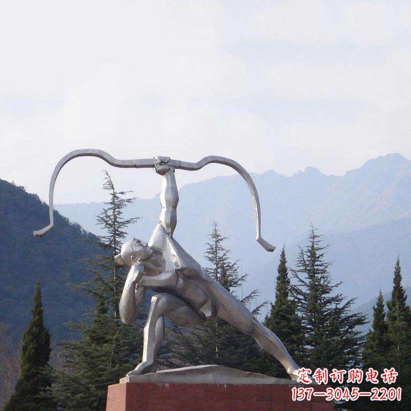 辽阳后羿射日不锈钢雕塑