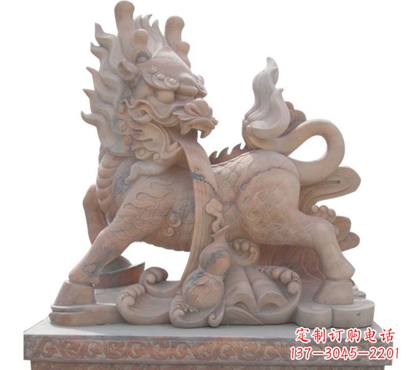 辽阳魅力十足的麒麟石雕
