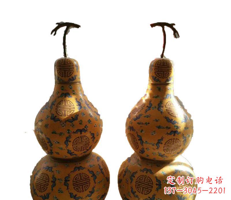 辽阳传统文化精美葫芦铜雕