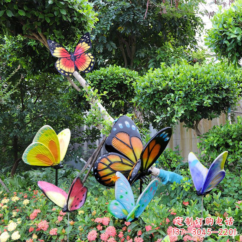 辽阳蝴蝶玻璃钢仿真雕塑