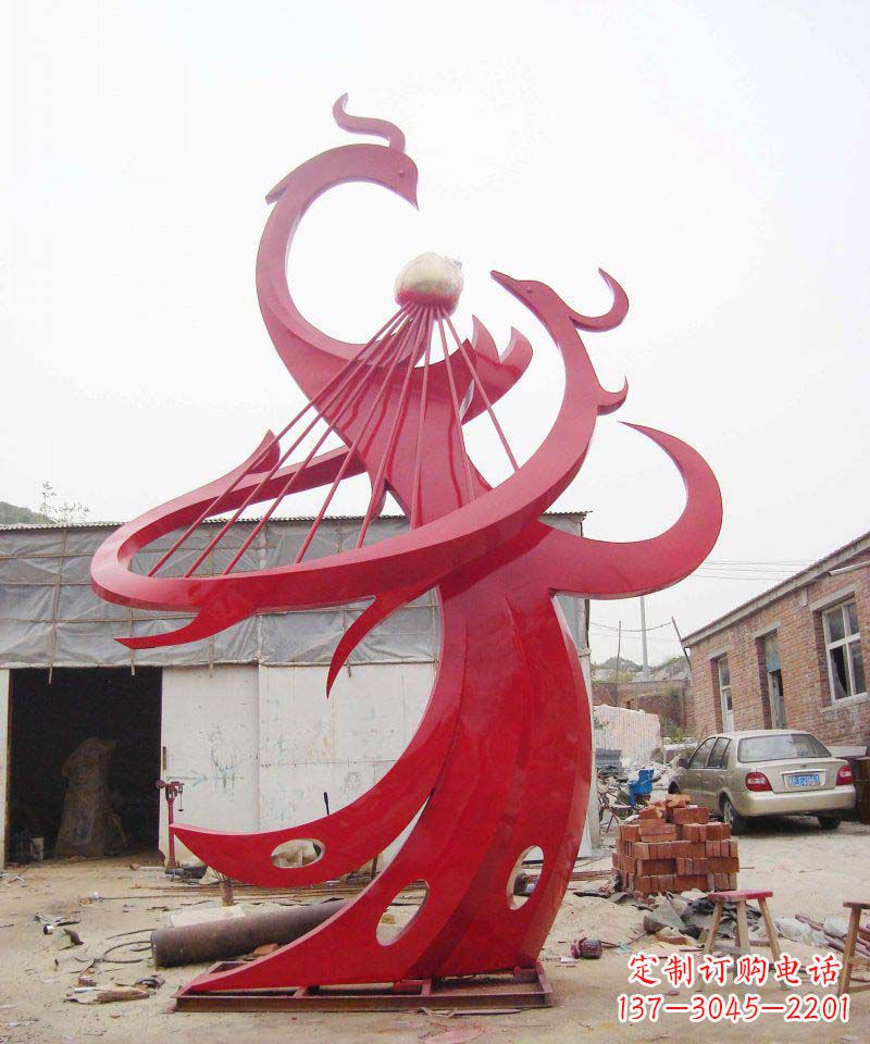 辽阳高质量的不锈钢凤凰雕塑
