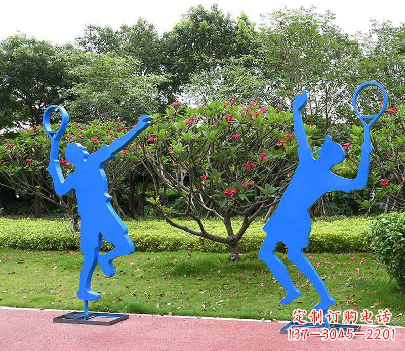 辽阳不锈钢羽毛球人物雕塑