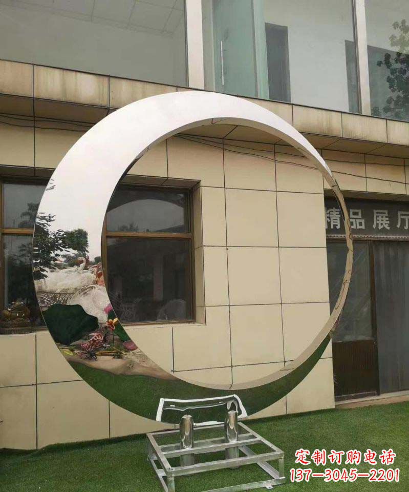 辽阳完美的不锈钢圆环雕塑