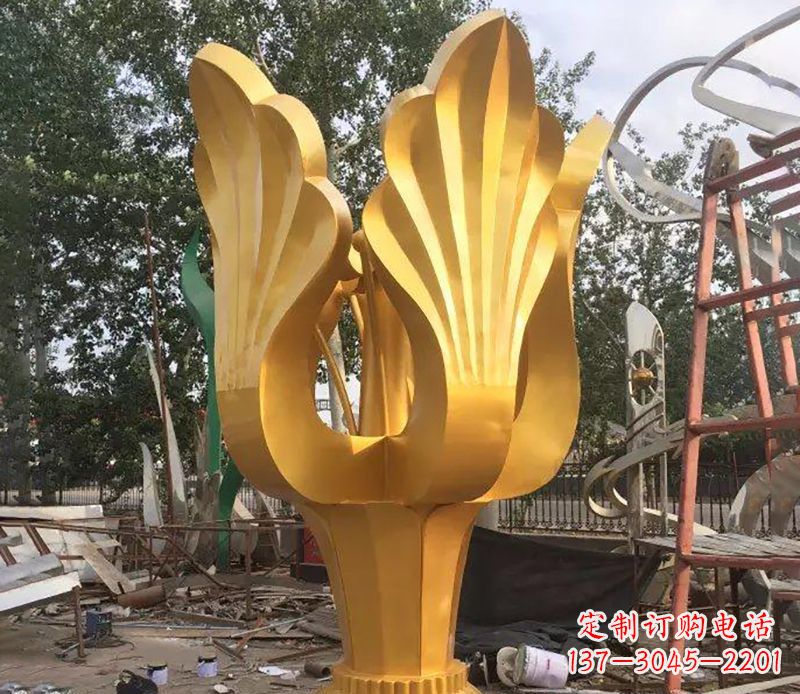 辽阳精美紫荆花不锈钢雕塑