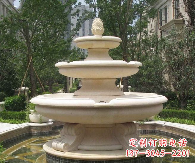 辽阳丰富精美的喷泉石雕