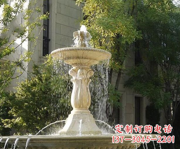 辽阳户外石雕多层喷泉