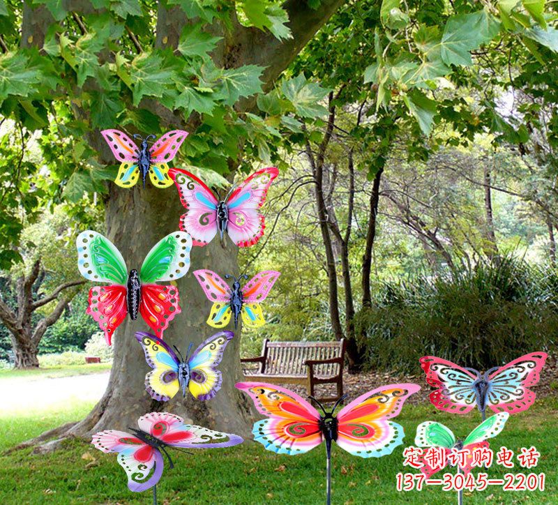 辽阳缤纷色彩的蝴蝶插挂件