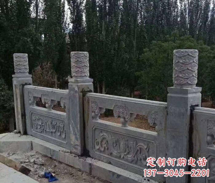 辽阳定制石质护城河栏板雕塑