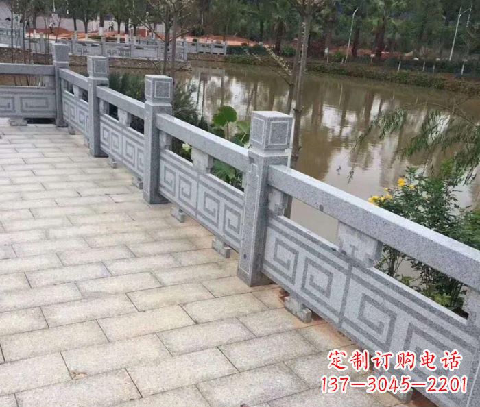 辽阳护城河建筑石雕栏板 (4)