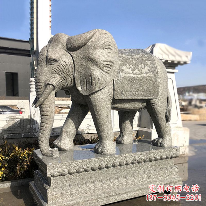 辽阳花岗岩大象石雕,融合古典与现代的艺术精品