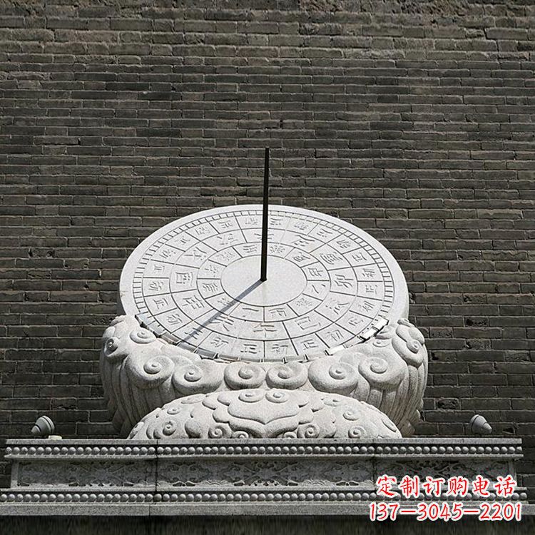 辽阳花岗岩古代计时器日晷雕塑