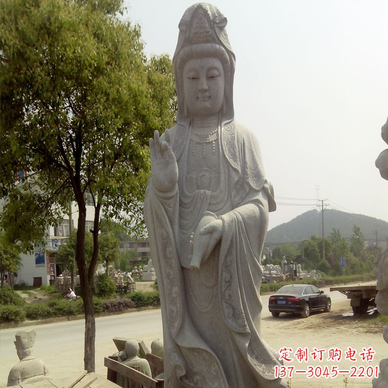 辽阳花岗岩观音菩萨石雕