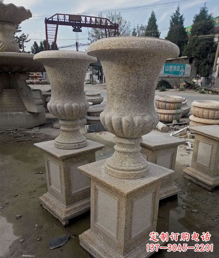 辽阳花岗岩欧式花钵花盆雕塑