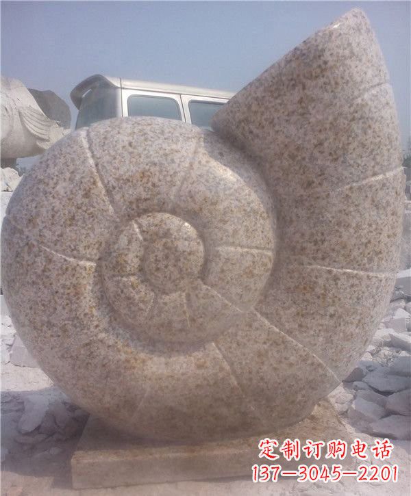 辽阳花岗岩蜗牛石雕|质感细腻的蜗牛雕塑