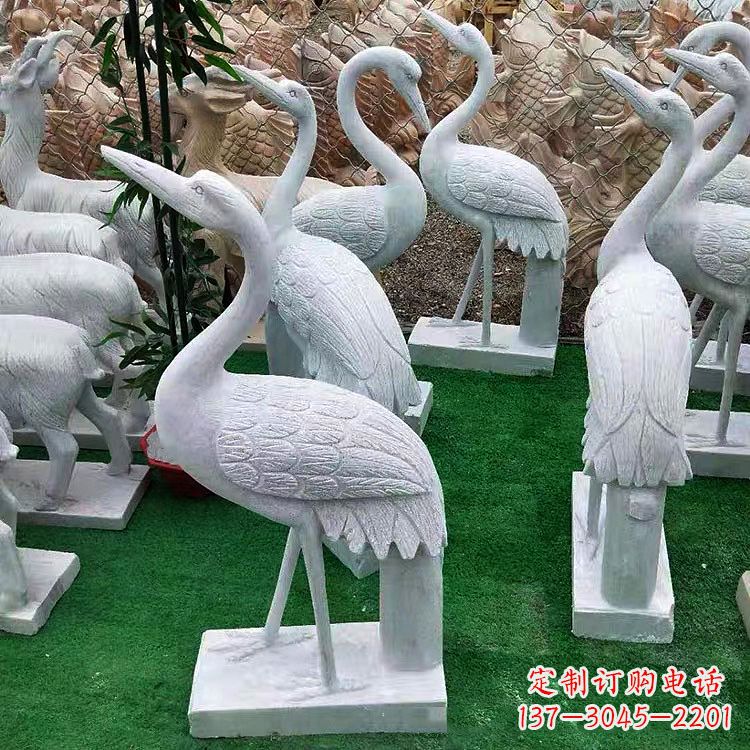 辽阳花岗岩仙鹤石雕