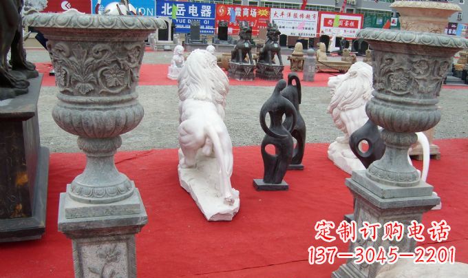 辽阳花盆公园景观石雕