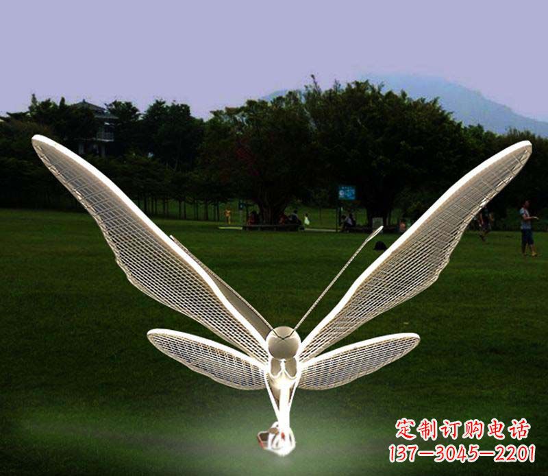 辽阳花园不锈钢装饰蝴蝶雕塑