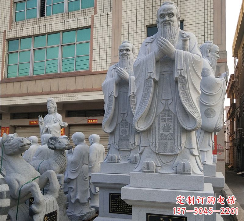 辽阳华农孔子像校园雕塑