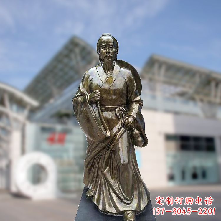 辽阳华佗仿铜玻璃钢雕塑