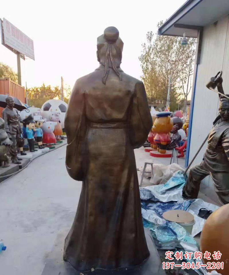 辽阳精美雕塑永流传——华佗名医铜雕(定制)