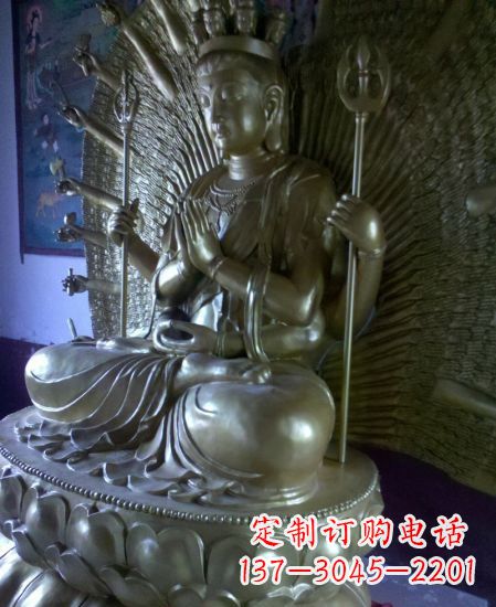 辽阳中领雕塑:高质量黄铜佛像雕塑