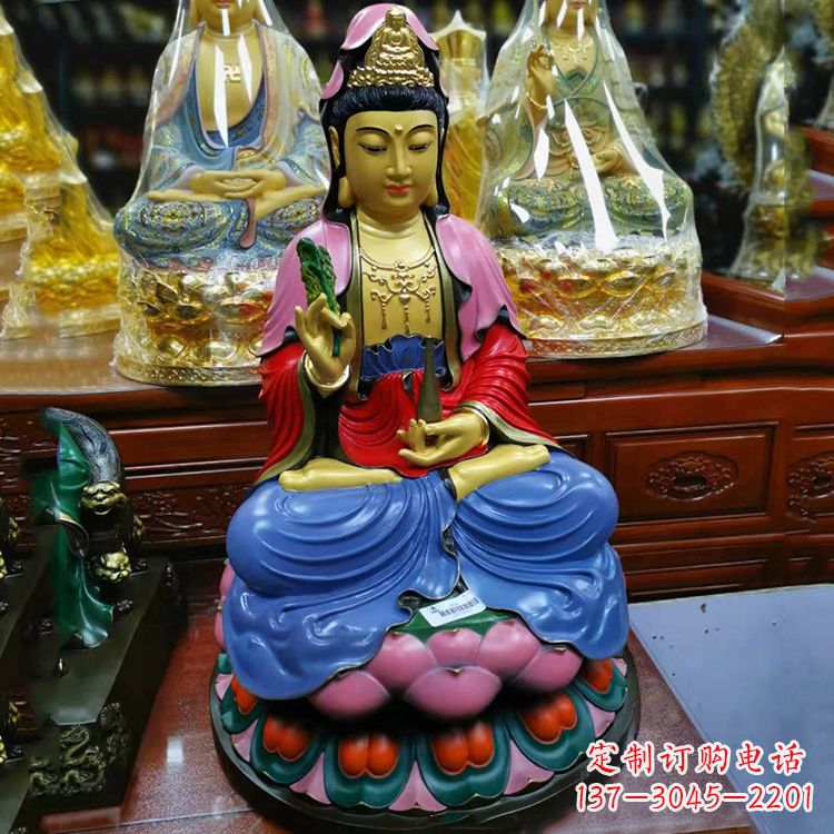辽阳黄铜观音雕像,让您的家居增添神秘感