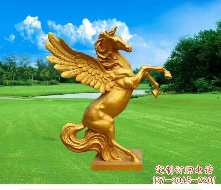 辽阳黄铜马雕塑