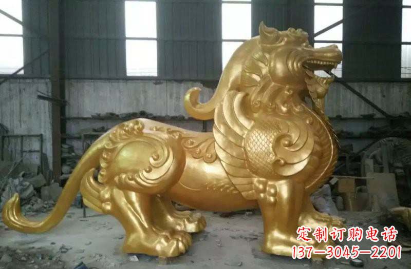 辽阳精致定制黄铜貔貅雕塑