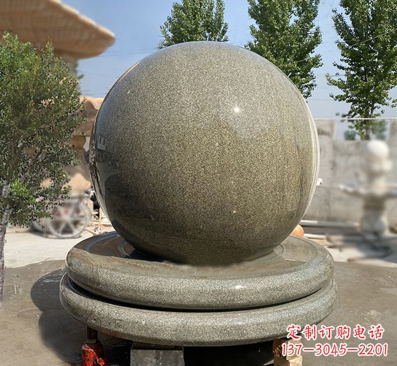 辽阳品质保障黄锈石风水球雕塑