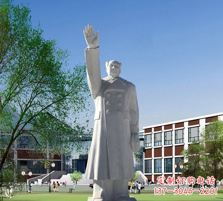 辽阳挥手的毛主席石雕