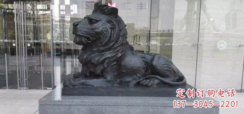 辽阳汇丰狮子铜雕222